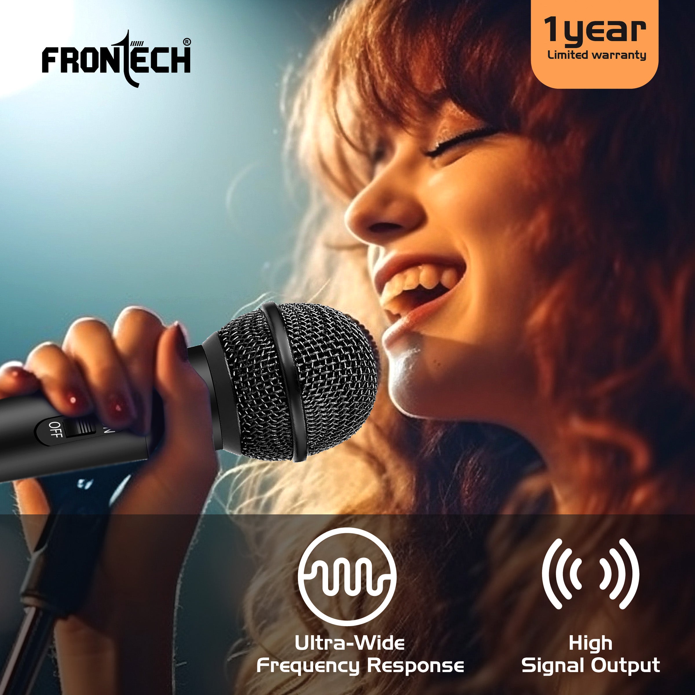 Frontech Microphone with 3m Cable (HF-0014) Frontech Microphone with 3m Cable (HF-0014)